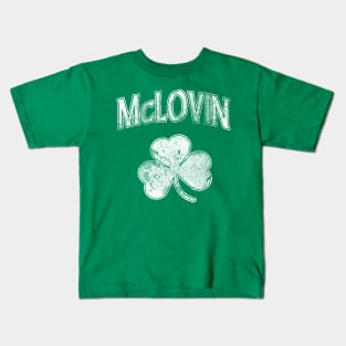 McLovin Irish Shamrock St Patrick's Day Kids T-Shirt